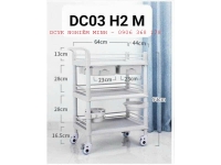 Xe Đẩy Dụng Cụ Tiêm Nhựa ABS TJM-DC03(H2M)